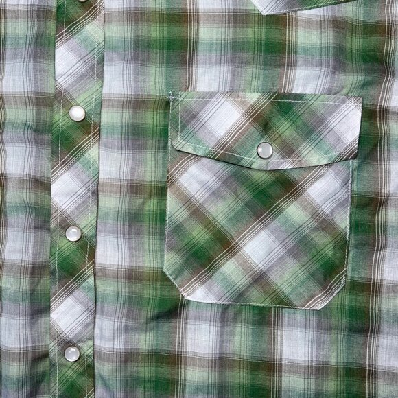 Haband Short Sleeve Button Down Plaid Shirt Lightweight Size XL - Picture 4 of 7